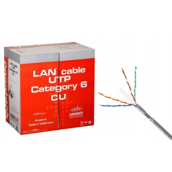 Kabel LAN U/UTP kat.6 Conotech